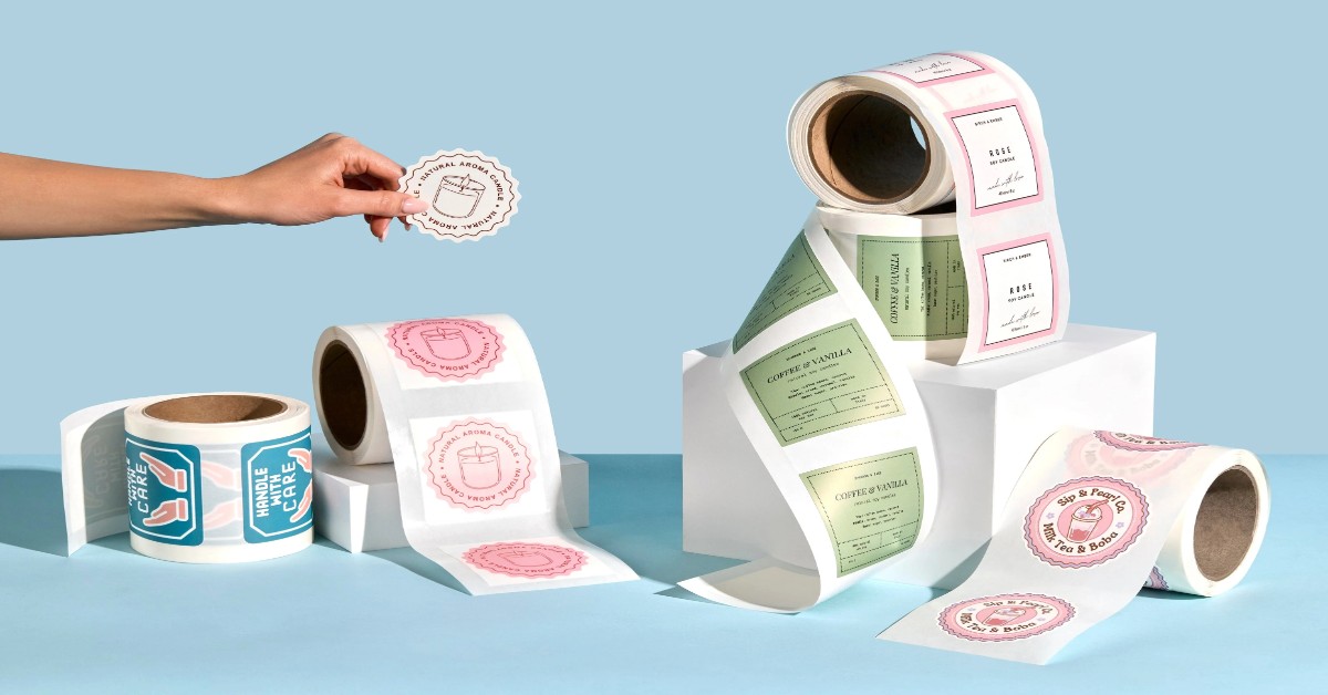 Command Instant Brand Recognition with Custom Roll Stickers