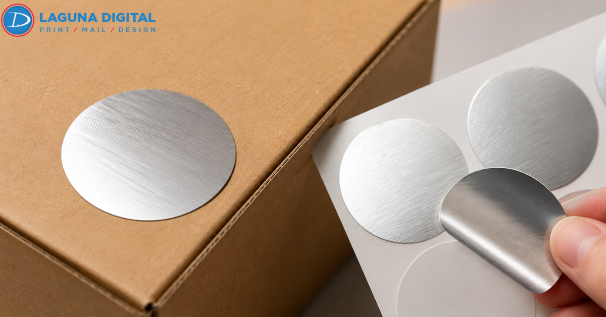 Premium Appeal of Metallic Stickers in Product Packaging
