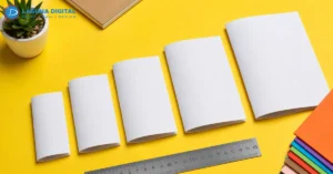 saddle stitch booklet size