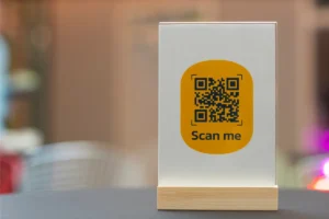 QR Code table tent menu